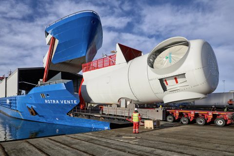 Ro-Ro Vessel The Rotra Mare / Rotra Vente Windturbine Transport Vessel