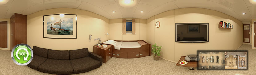 VR Virtual Tour Cabins Vessel